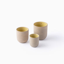 Load image into Gallery viewer, Round Cup Set / Lemon Yellow
